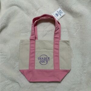 Trader Joe’s Pastel Pink Mini Tote Bag